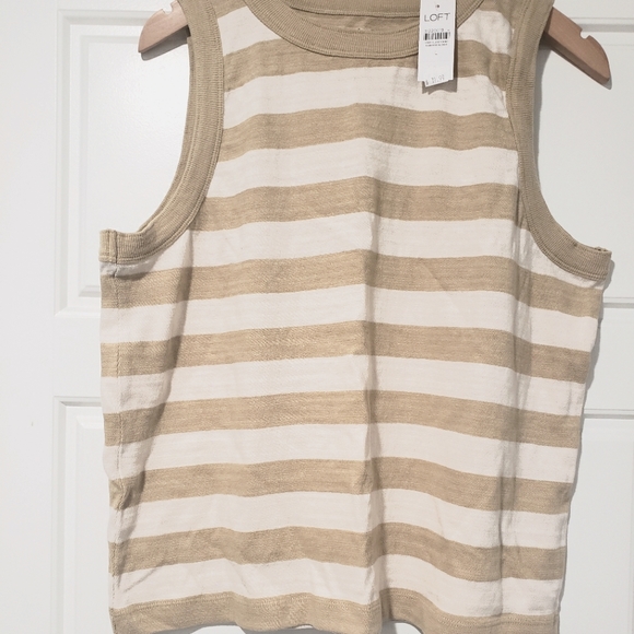 Striped Relax Crew Neck Tank - Picture 1 of 2